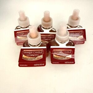 Yankee Candle ScentPlug Refill 5 Pack Apple Pumpkin Fall Home Fragrance 0.625oz